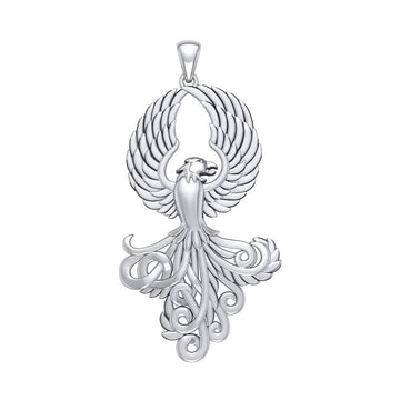 Majestic Phoenix Sterling Silver Pendant TPD5071 - Jewelry